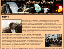 Tablet Screenshot of andrewpowell.com